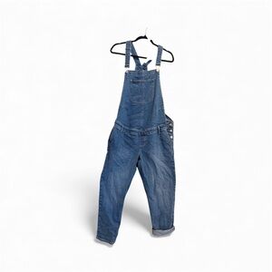 Gap Maternity Blue Denim Overalls Large